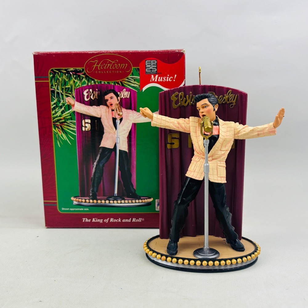 Carlton Cards Elvis Presley King of Rock and Roll Ornament All Shook‎ Up Tested